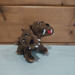 NEW Gund Harry Potter Fluffy Cerberus 3 Headed Dog 5.5" Plush 2001 Vintage
